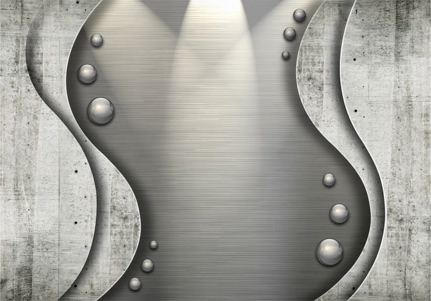 DecoNest Fototapeta - Betonowe morze - 250X175