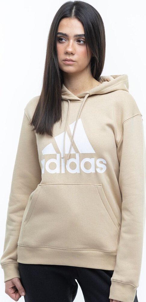 Adidas Bluza damska adidas Essentials Big Logo Regular Fleece Hoodie beżowa IR9330 S