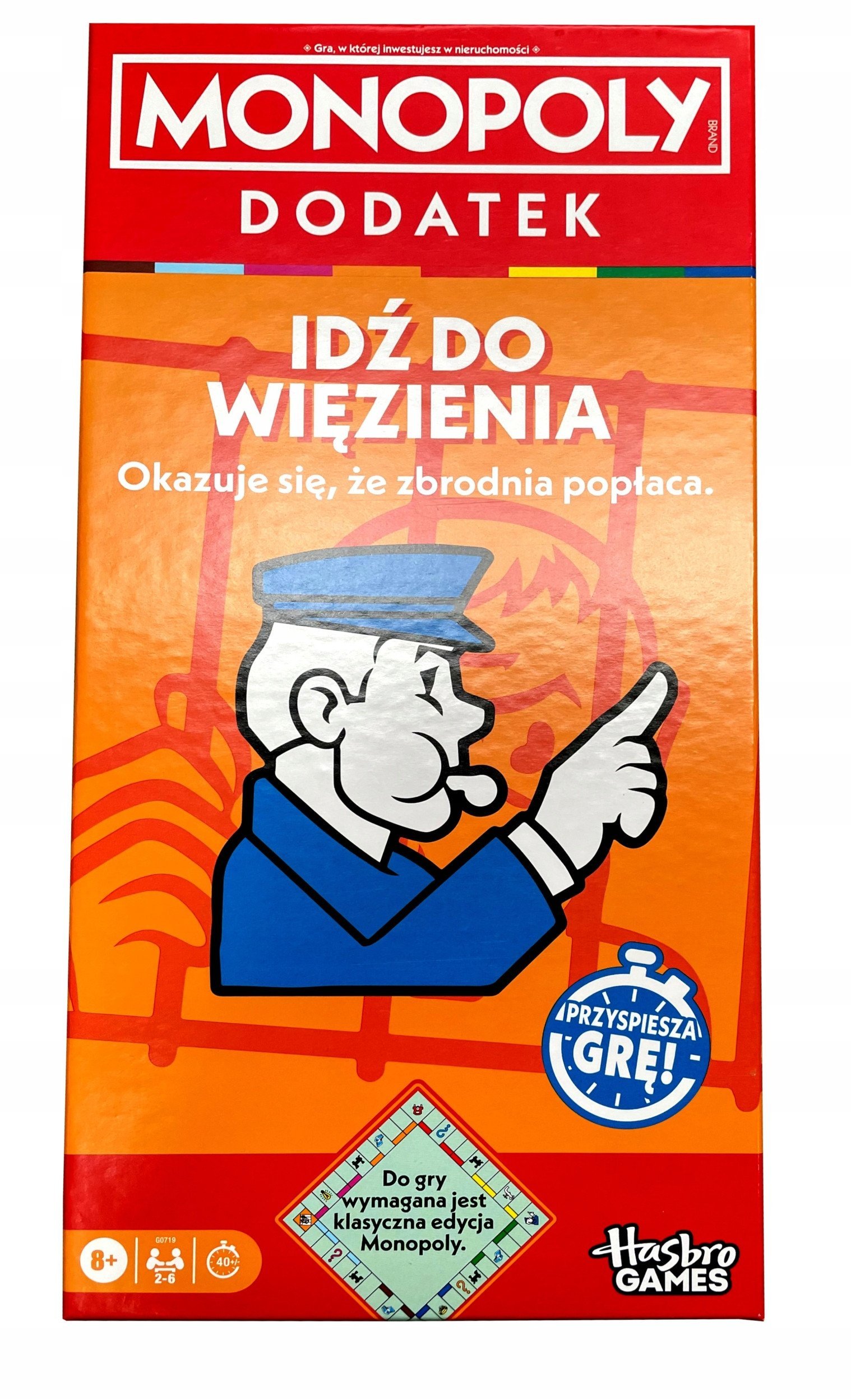 HASBRO Monopoly dodatek do gry IdÅº do wiÄzienia