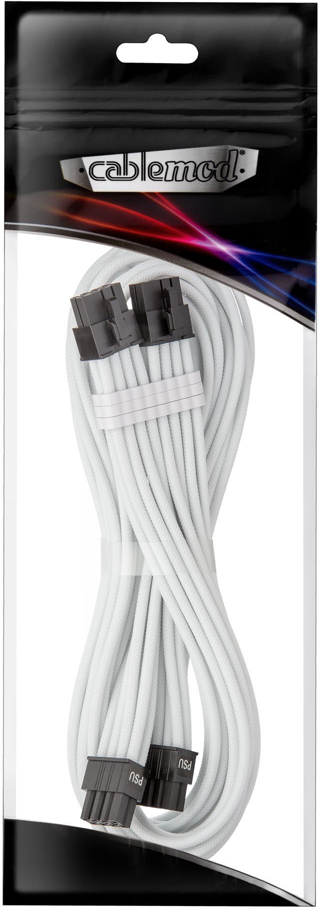 CableMod C-Series Pro ModMesh Bridged kabel połączeniowy - 8+8-Pin PCIe, biały, 60cm