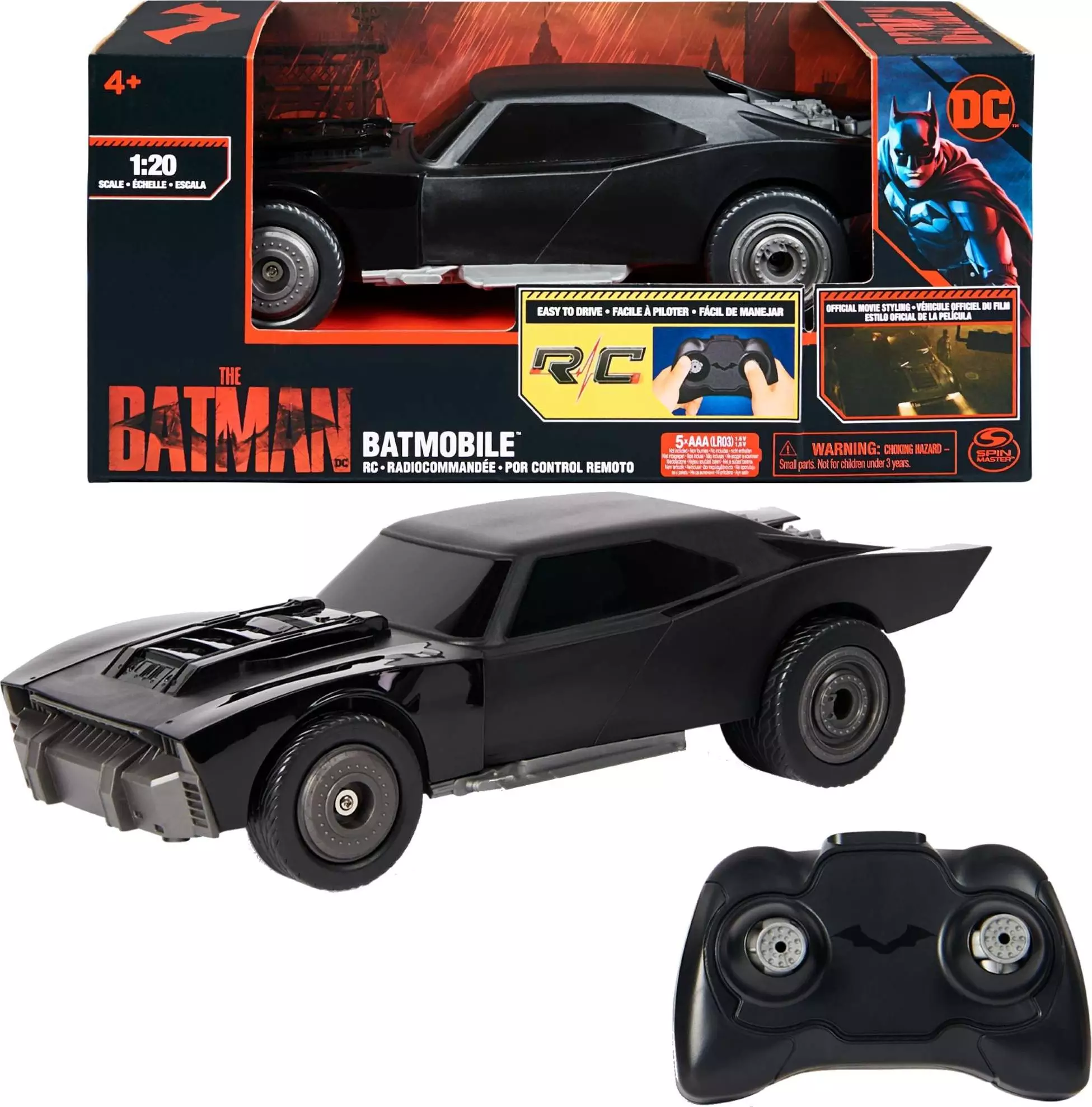 Spin Master Batman Batmobile na radio - pojazd filmowy 6060469 Spin Master