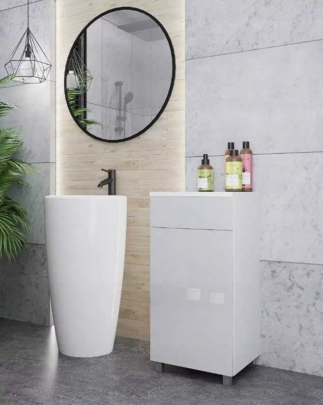 artmeble24 SZAFKA KOMODA ŁAZIENKOWA WISZĄCO - STOJĄCA 40 POŁ