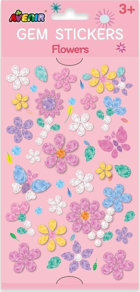 Naklejki klejnoty - Kwiaty