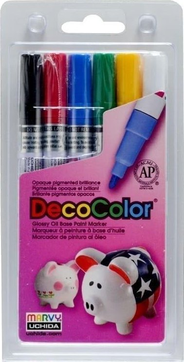 Markery do dekoracji różnych powierzchni 6szt