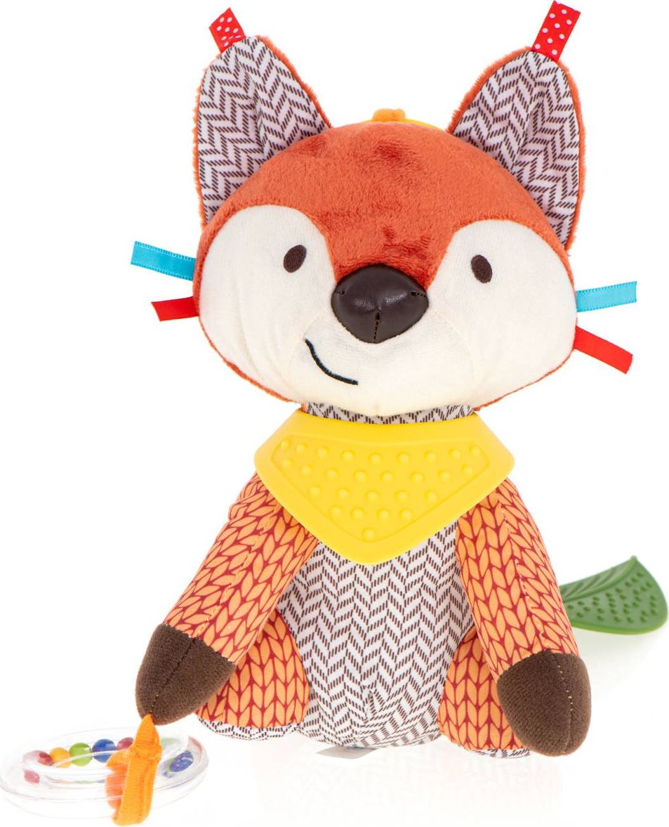 Maskotka sensoryczna zawieszka do wózka lisek