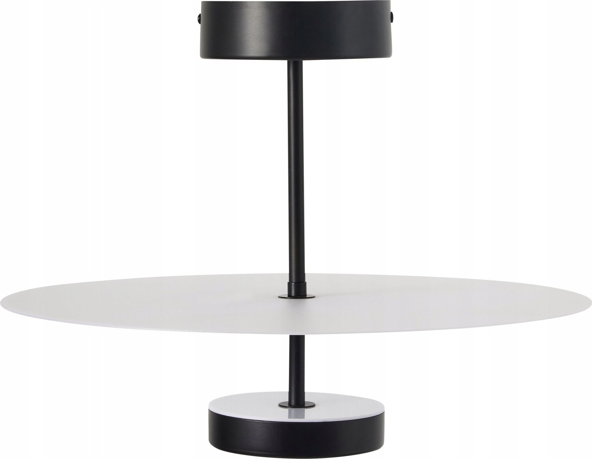 Lampa wisząca Beliani Lampa wisząca LED metalowa z pilotem czarna AFRAM