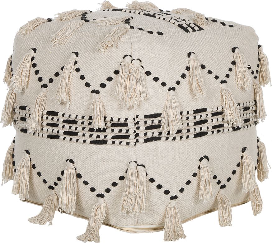 Beliani Puf 50 x 50 x 50 cm beżowy THONDI