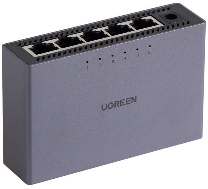 Przełącznik Switch UGREEN CM633 5-portowy GigaBit Ethernet (czarny)