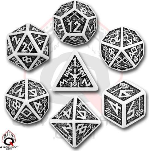 Q-Workshop Komplet krasnoludzki - Biało-czarny