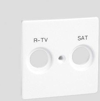 Kontakt-Simon Pokrywa gniazda RTV-SAT biała (82097-30)