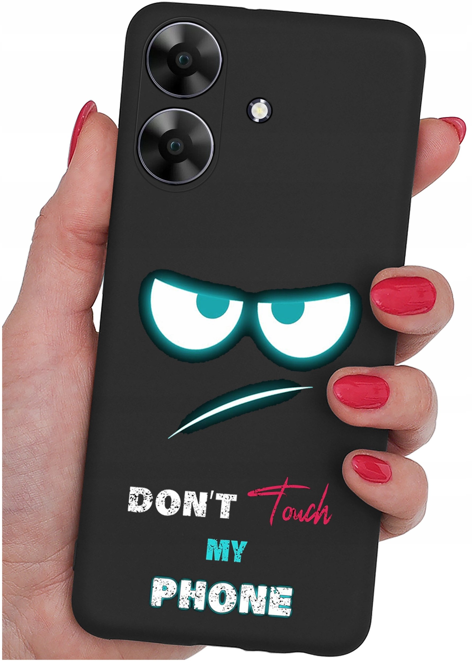 ETUI do Realme Note 60 CASE WZORY | SILIKONOWE MATT CASE + SZKŁO 9H