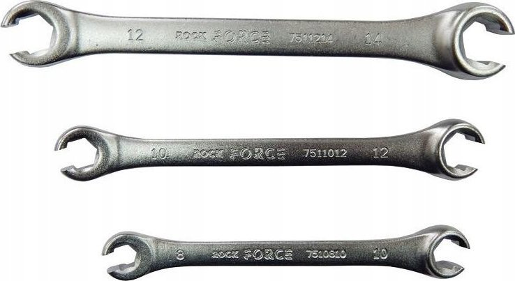 Rockforce Klucz oczkowy otwarty 12x13mm CrV