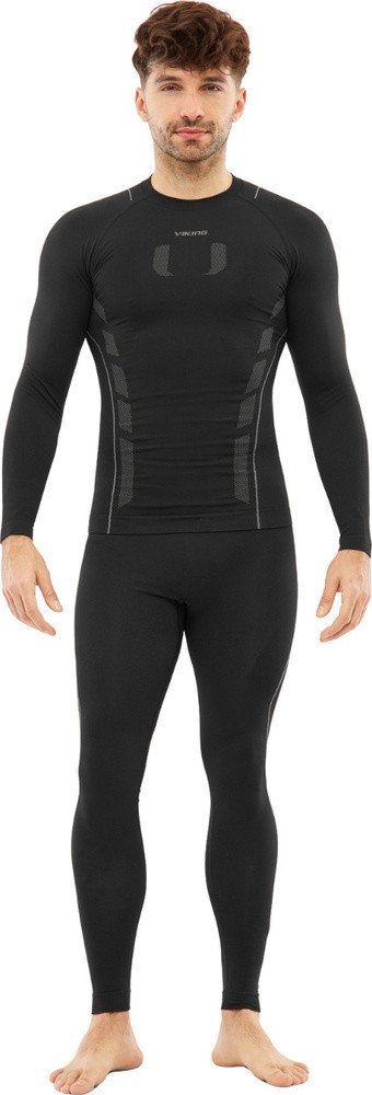 Bielizna termoaktywna męska Viking Eiger 2.0 czarno-szara 500-27-3361-0908 XL