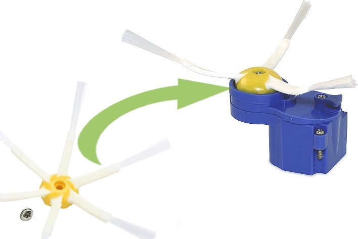 POLMAK Szczotka boczna (6-ramienna) do iRobot Roomba