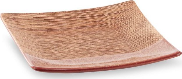 Eurofirany Patera dekoracyna ceramiczna ELDA 22X22X4 czerwona x2