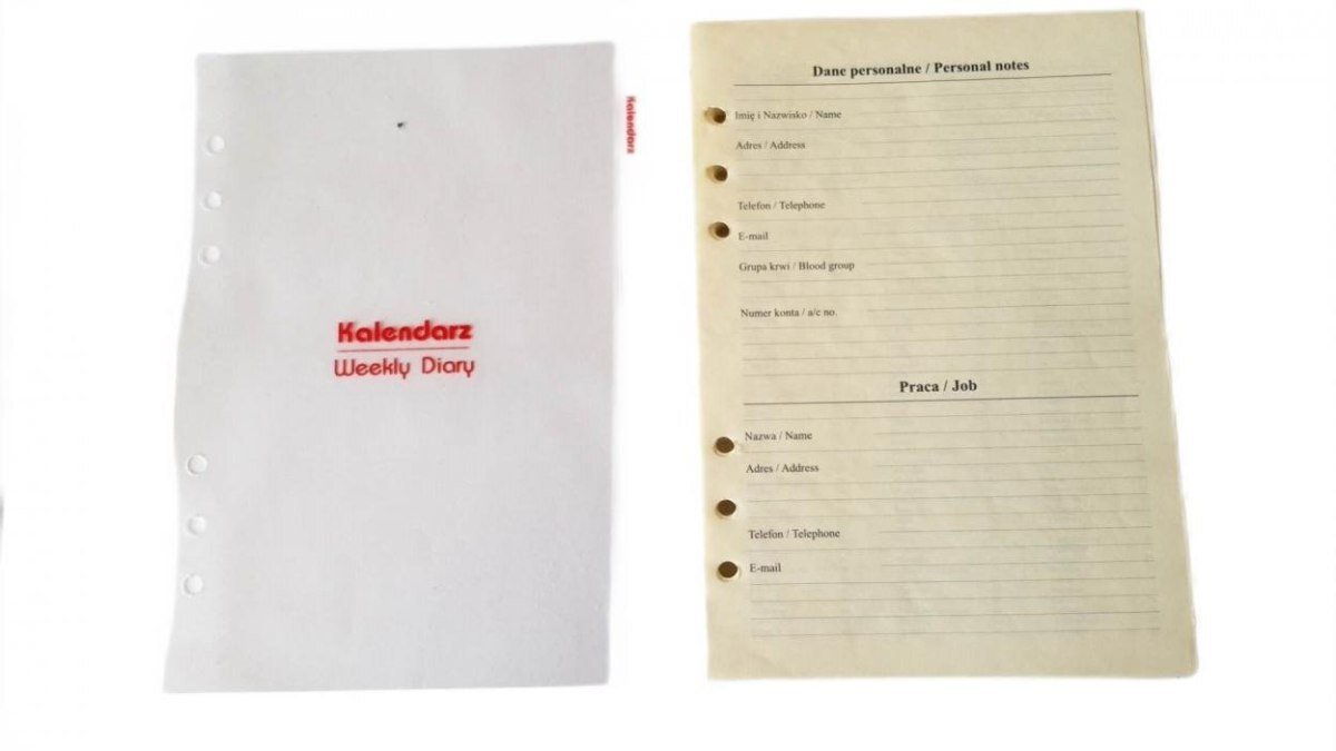 Wkład do organizera notes finanse adresy 2026