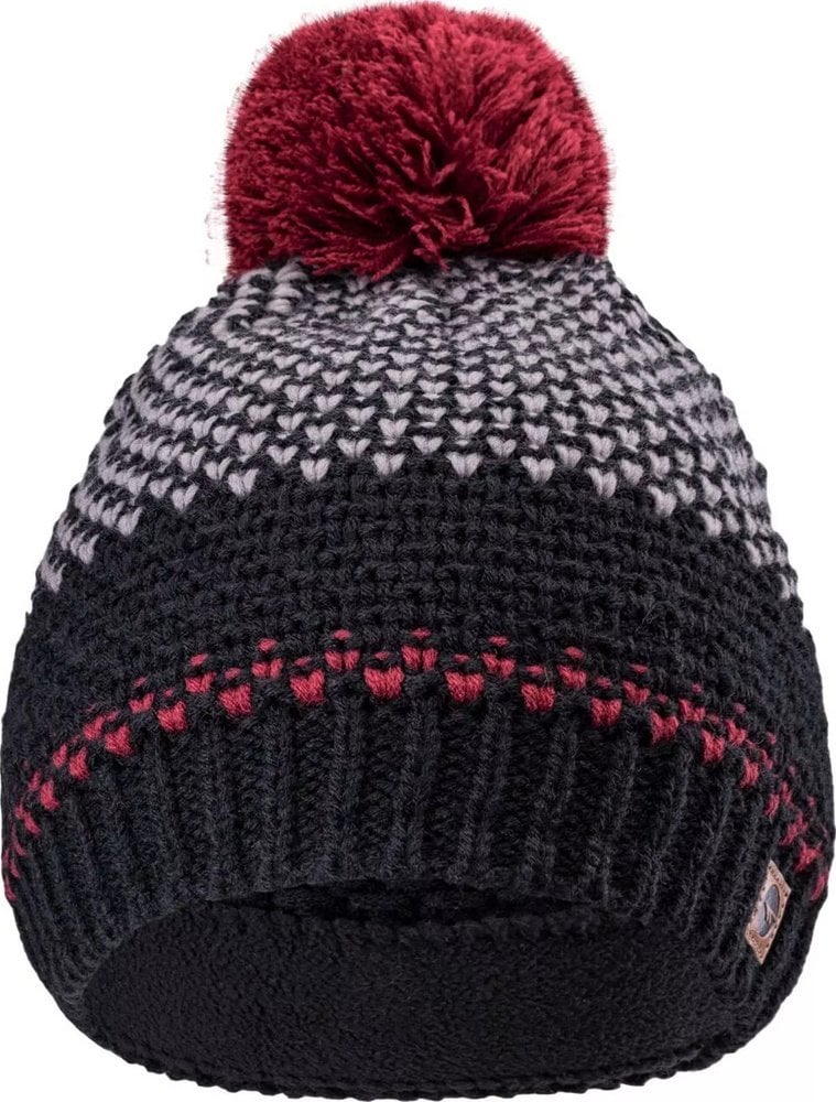 Hi-Tec Czapka zimowa Hi-tec Hervin czarno-czerwona