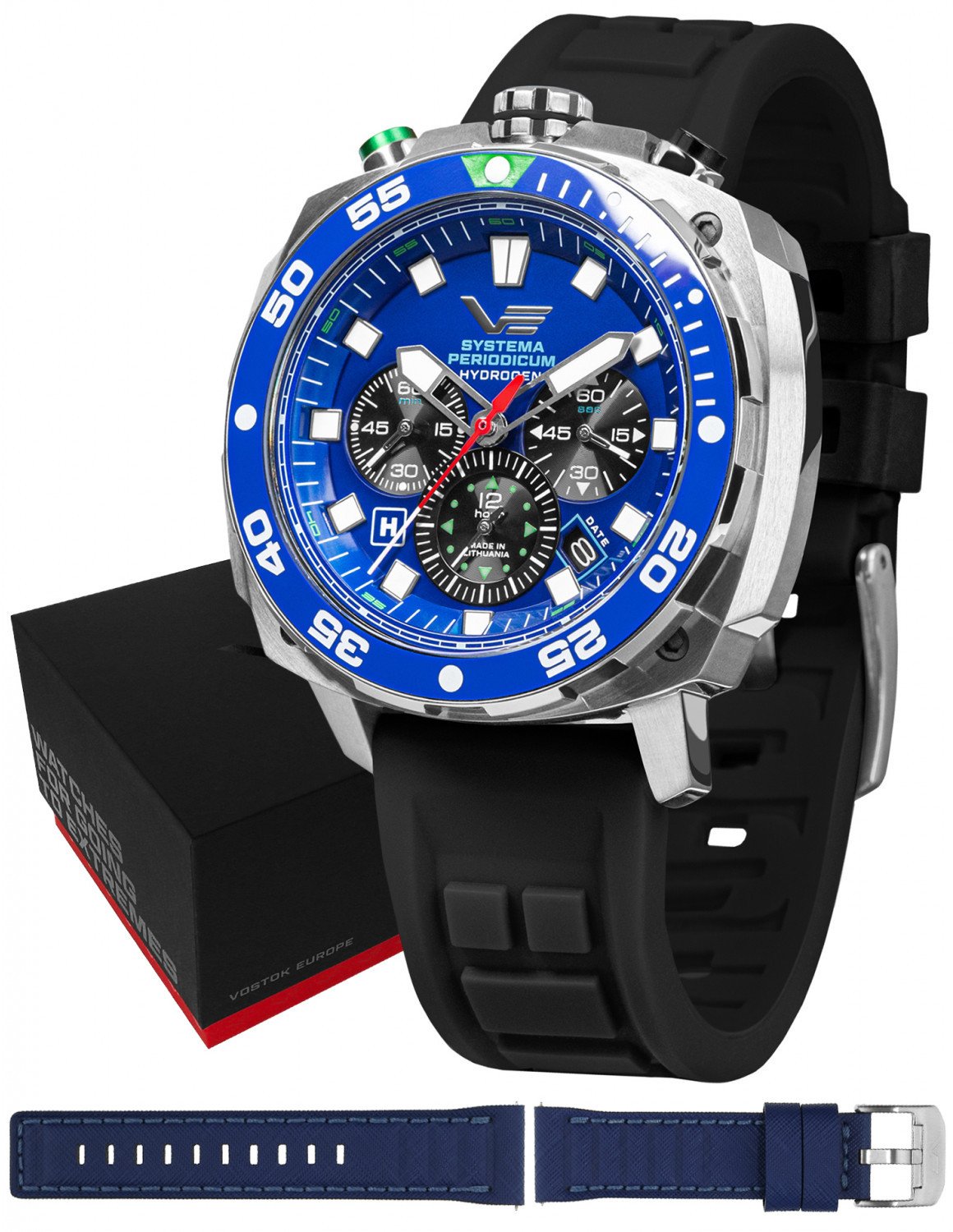 Zegarek męski Vostok Europe VK67-650A720SB czarny