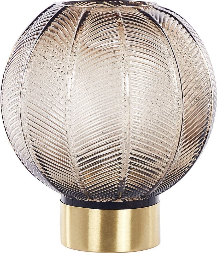 Ramka Beliani Wazon na kwiaty szklany 24 cm brązowy FELLI!