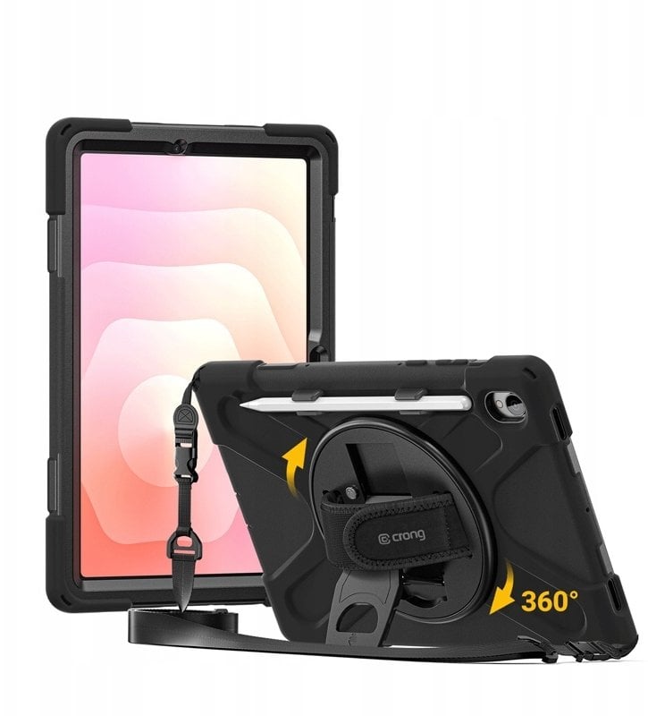 Crong Defender Plus – Pancerne etui Samsung Galaxy Tab S11 11” (czarny)
