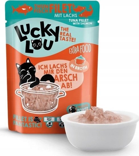 Lucky Lou Extrafood z tuńczykiem i łososiem 70g