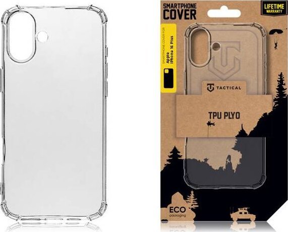 Tactical Tactical TPU Plyo Cover for Apple iPhone 16 Plus Transparent standard