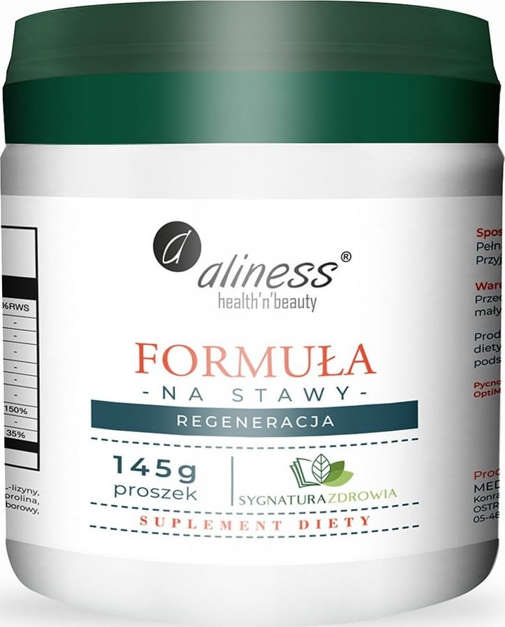 Aliness Formuła Na Stawy Regeneracja 145G Aliness Mangan Miedź Chondroityna Glukozamina Pycnogenol L-Lizyna L-Prolina