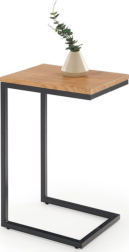 Elior Industrialny Stolik kawowy loft - Ostin - dąb złoty