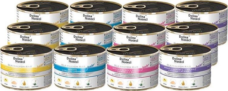 Mokra karma dla psa Dolina Noteci Premium junior mix 12 x 185 g