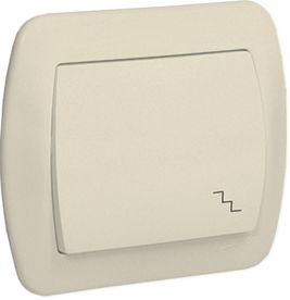 Kontakt-Simon Łącznik schodowy Simon Akord pojedynczy 10AX beżowy (AW6/12)