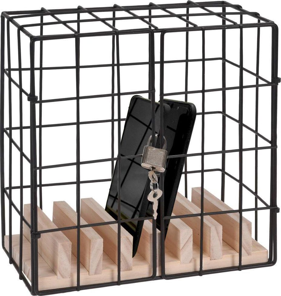 Podstawka Home Styling Collection Stojak KLATKA NA TELEFON komórkowy smartfon