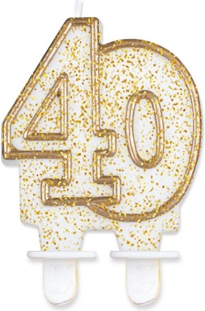 GoDan Świeczka 40 złoty kontur