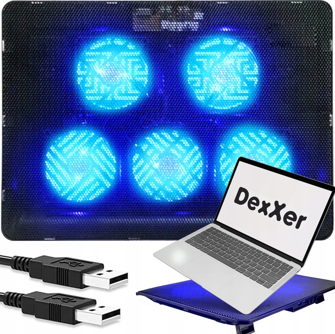 PODKŁADKA POD LAPTOPA Z PODŚWIETLENIEM LED H7