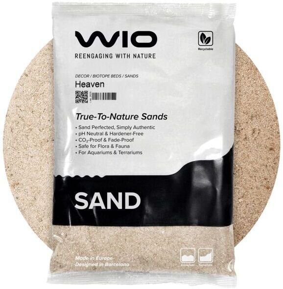 Aqua Nova WIO Heaven Sand, piasek, dekoracyjny, biały/kremowy, 2kg, worek