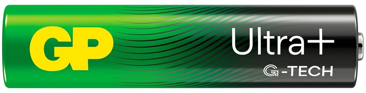 GP Ultra Plus Alkaline Battery, Size AAA, 24AU/LR03, 1.5V, 10-pack