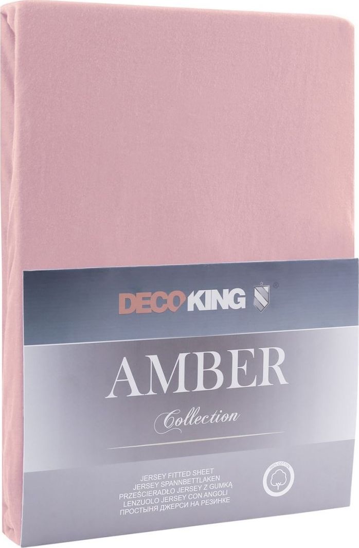 Decoking DecoKing prześcieradło bawełniane AMBER OLDLILAC 120-140x200+30