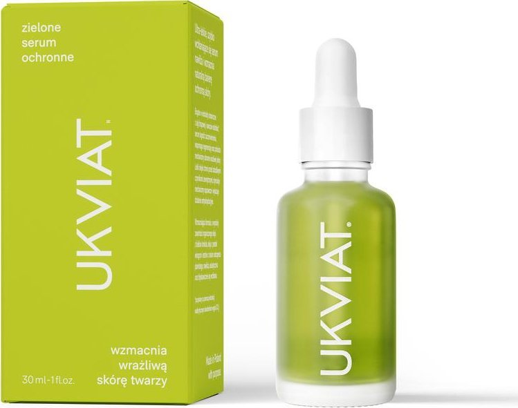 UKVIAT UKVIAT_Zielone serum ochronne wzmacnia wrażliwą skórę twarzy 30ml