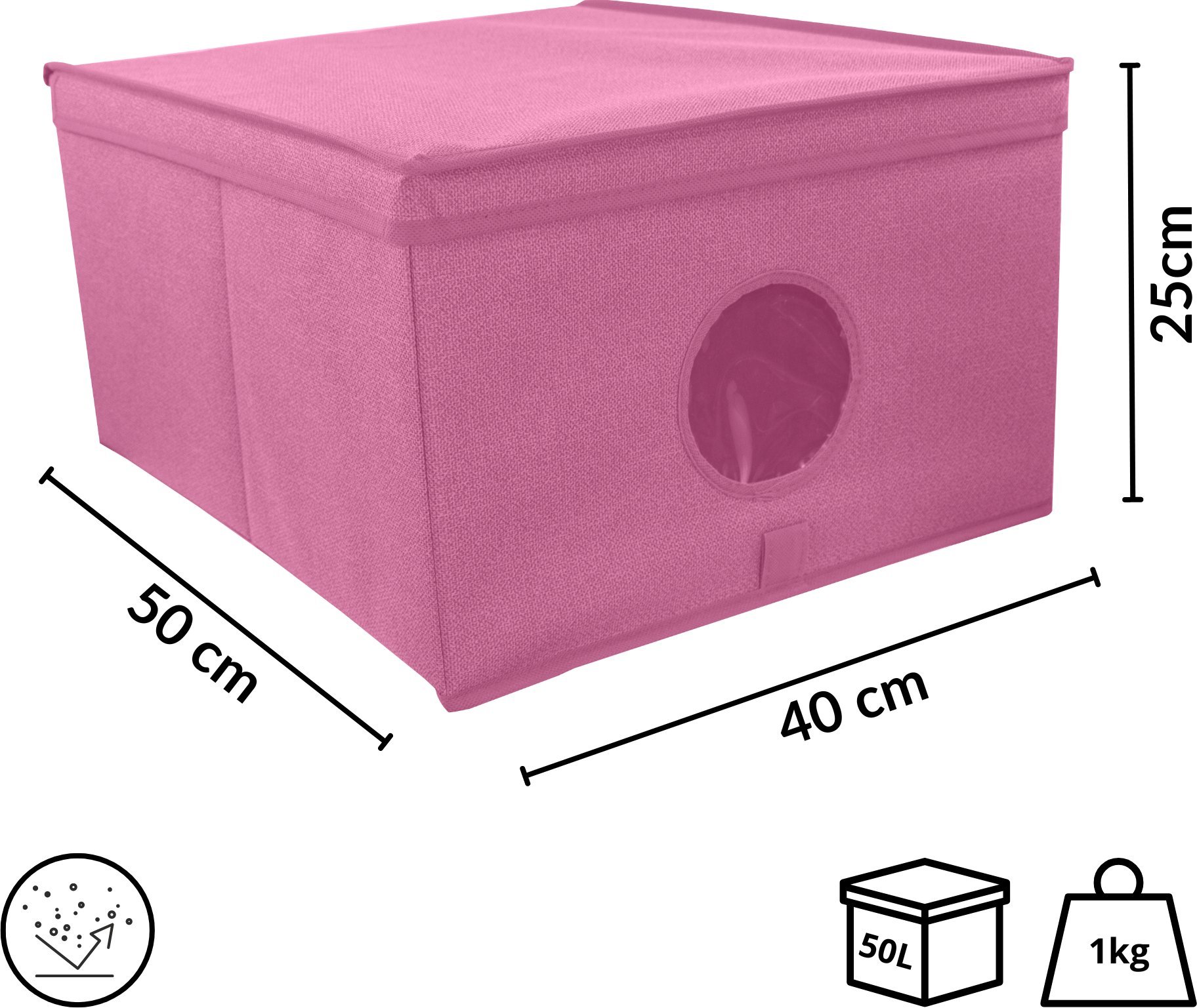 Folding box L size 50x40x25cm Blossom 8000303317449