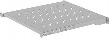 Lanberg Półka do szaf 19" 800mm Lanberg (1U/ 483 x 500 mm, udźwig do 25 kg, montaż 4 punktowy)