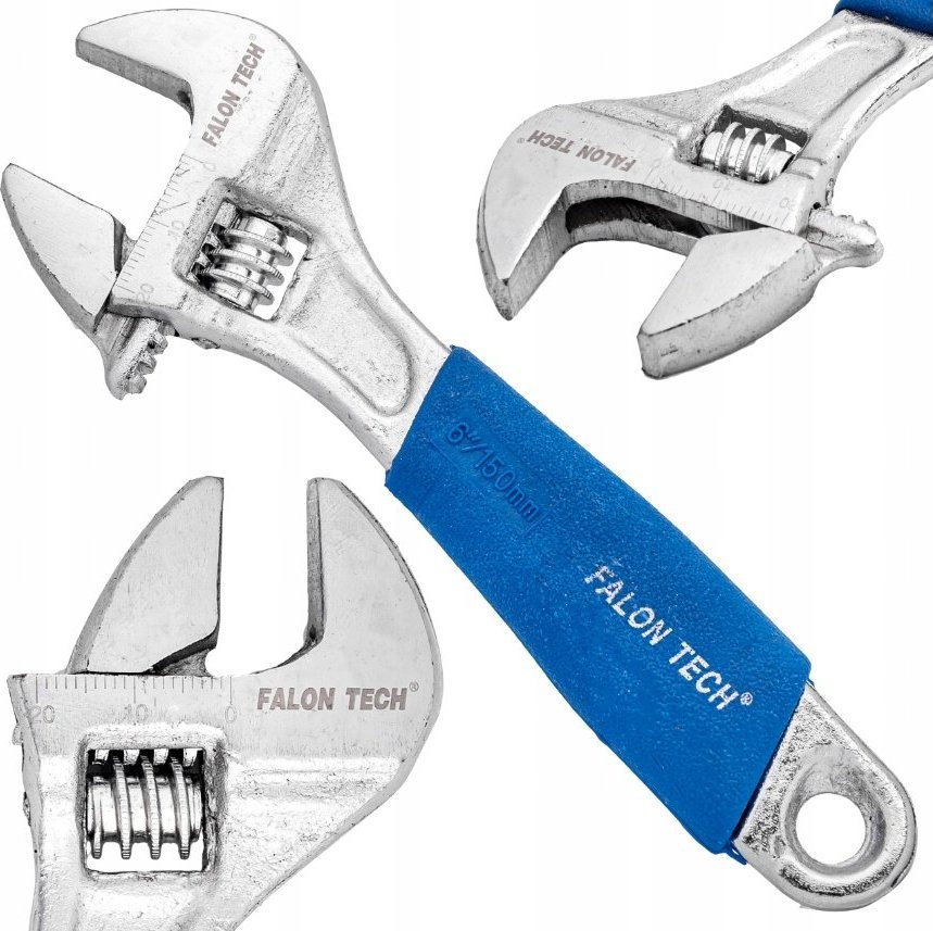 Falon-Tech KLUCZ SZWEDZKI NASTAWNY CRV 6' SZWED MOCNY 150MM 0-19MM