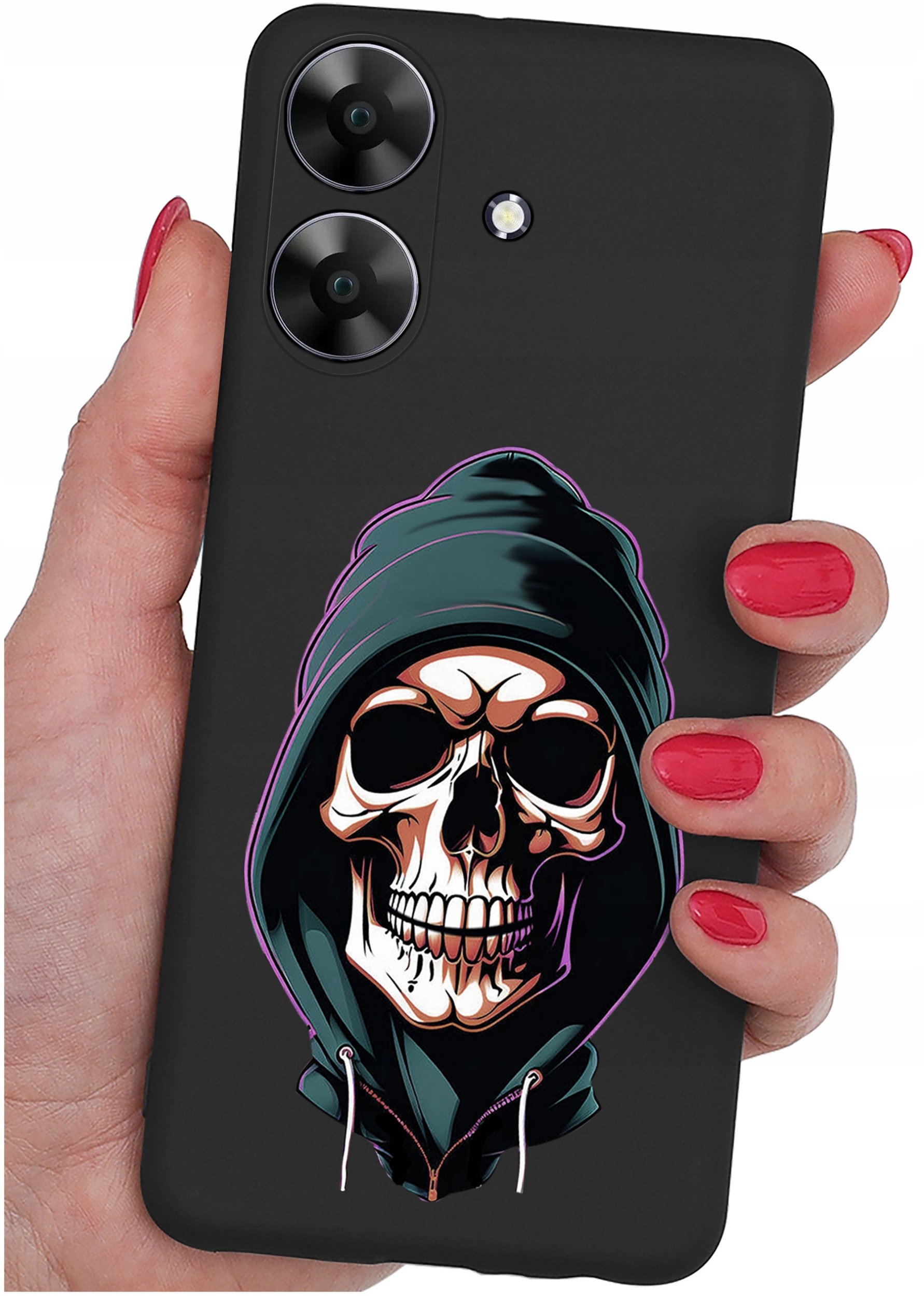 ETUI do Realme Note 60 CASE WZORY | SILIKONOWE MATT CASE + SZKŁO 9H