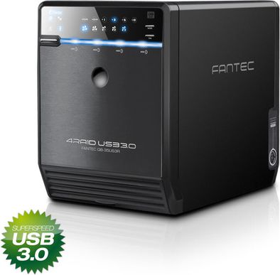 Kieszeń Fantec 4x 3.5" HDD RAID - USB 3.0 / eSATA QB-35US3R (1519)