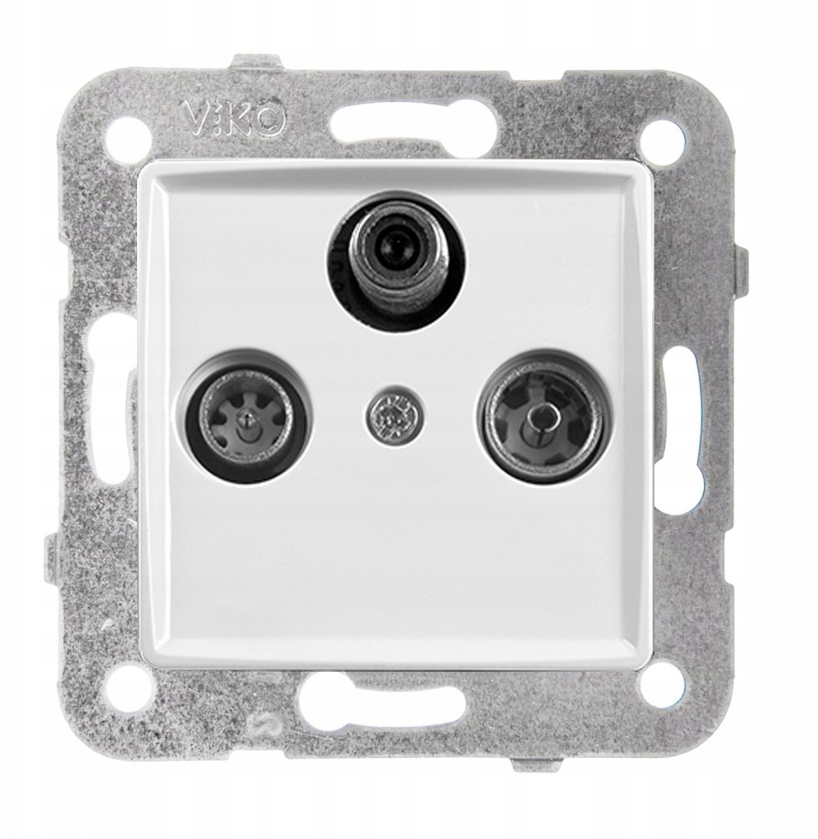 LINNERA S Gniazdo RTV-SAT końcowe biały połysk 91440041