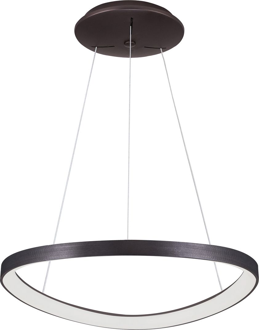 Lampa wisząca Italux Morfi ledowa nowoczesna minimalistyczna brązowy (5355-848ROP-BC-3)
