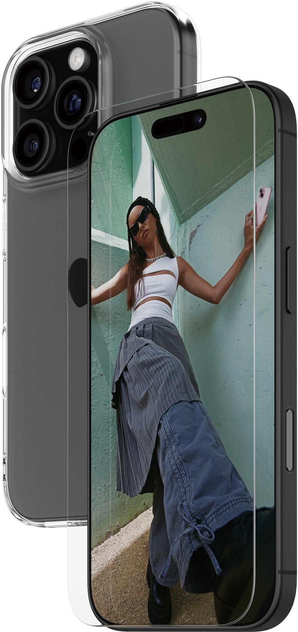 MOBILE SCREEN PROTECTOR 2IN1/IPHONE 16PRO CLEAR PANZERGLASS