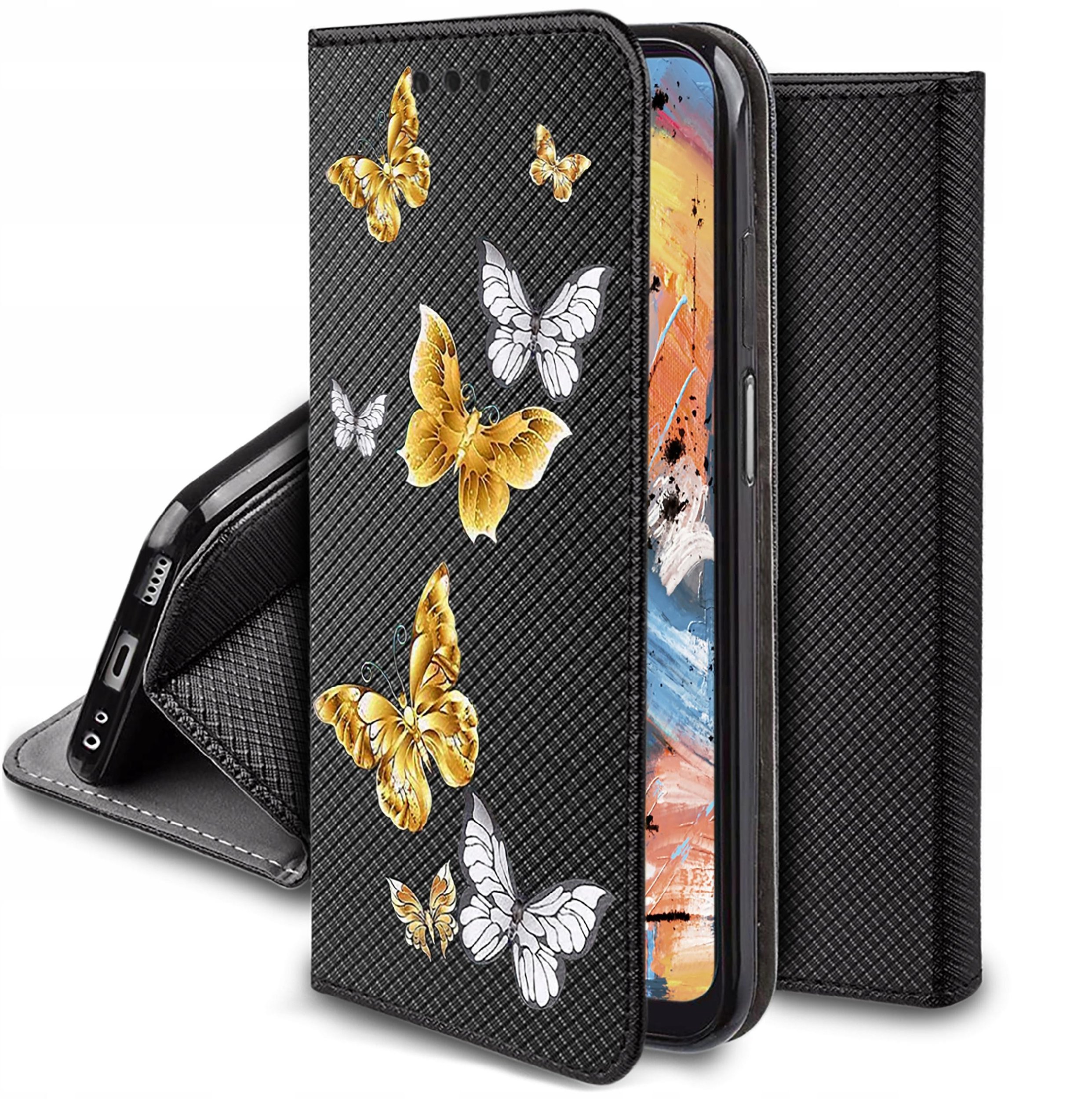 Etui do Honor X6A MAGNET WZORY CASE PORTFEL + SZKŁO OCHRONNE 9H