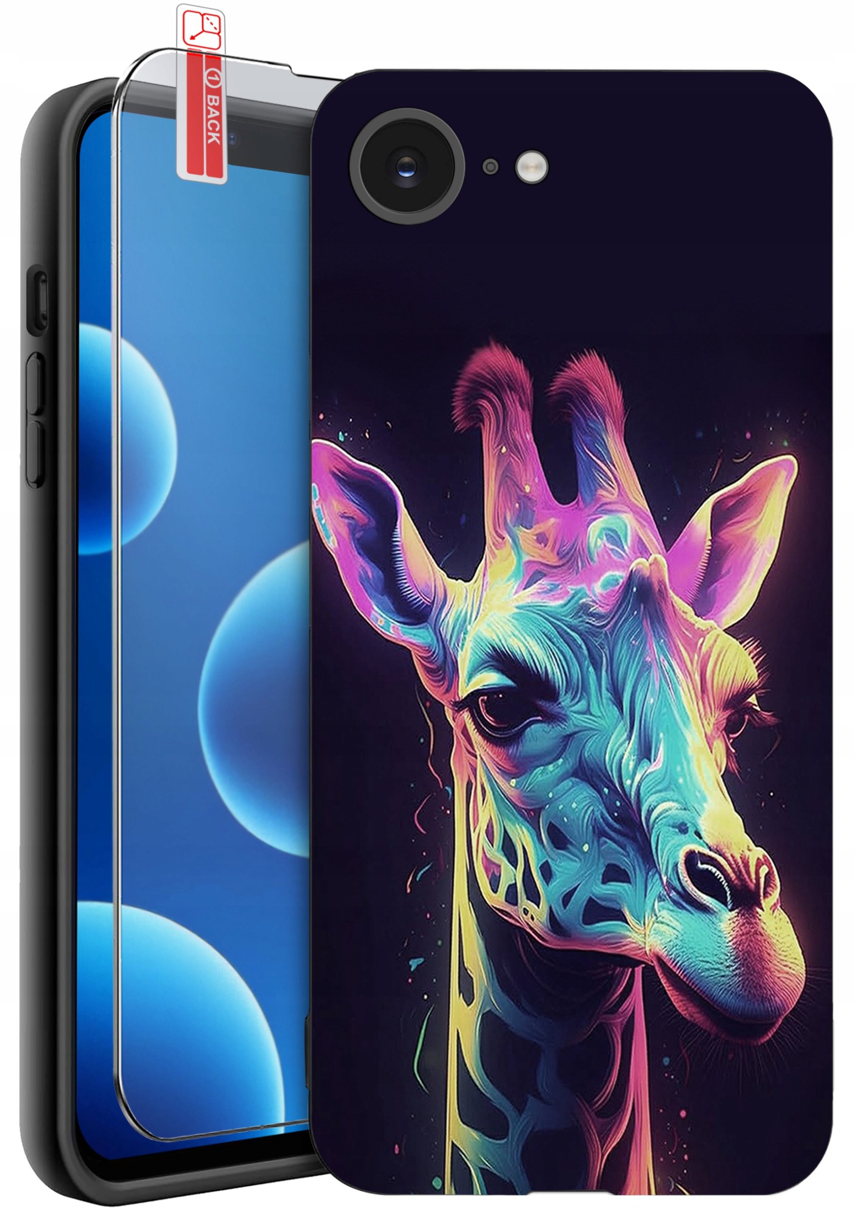 ETUI do iPhone 16e | WZORY | SILIKONOWE MATT CASE + SZKŁO 9H