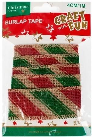 Craft with Fun Ozdoba dekoracyjna taśma parciana 1m