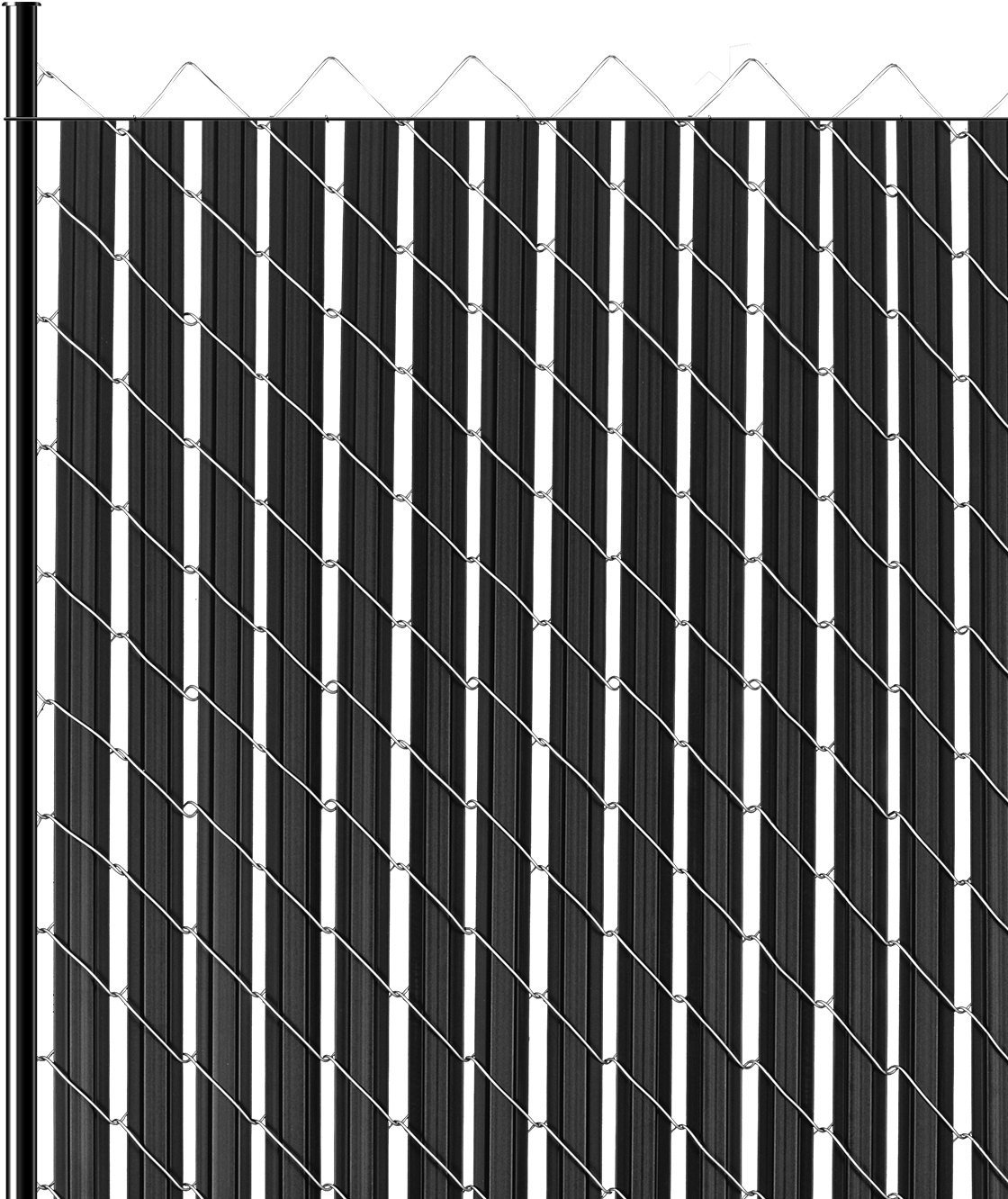 Listwy Ogrodzeniowe Pionowe Podwójne do ogrodzenia o wysokości 235 cm