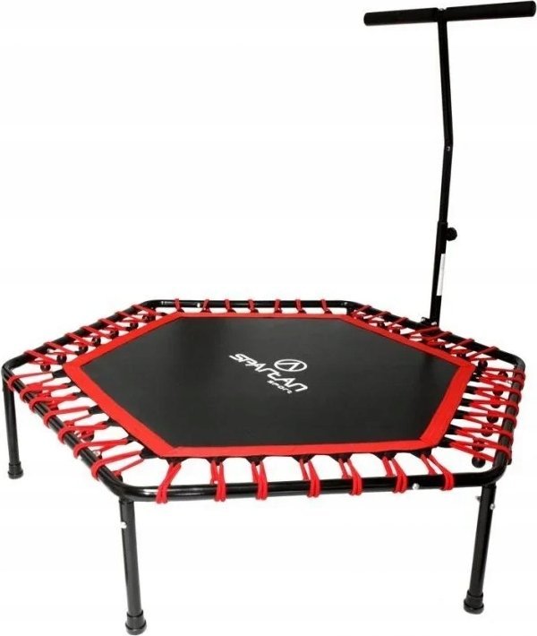 Trampolina Trampolina Sześciokątna Fitness Z Uchwytem o śr.136 cm